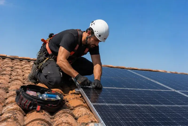 Maintenance et monitoring de panneaux solaires à Sainte-Soline