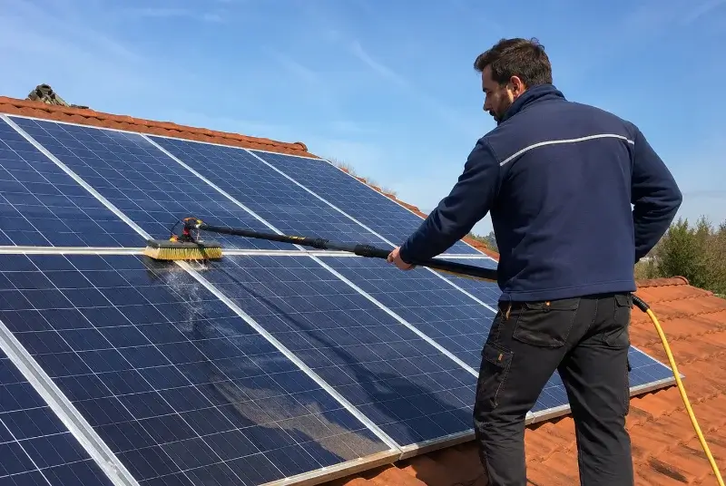 Nettoyage et entretien de panneaux solaires à Sainte-Soline